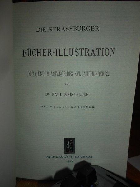 DIE STRASSBURGER BÜCHER-ILLUSTRATION IM XV. UND IM ANFANGE DES XVI. …