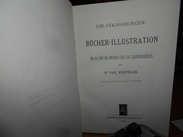 DIE STRASSBURGER BÜCHER-ILLUSTRATION IM XV. UND IM ANFANGE DES XVI. …