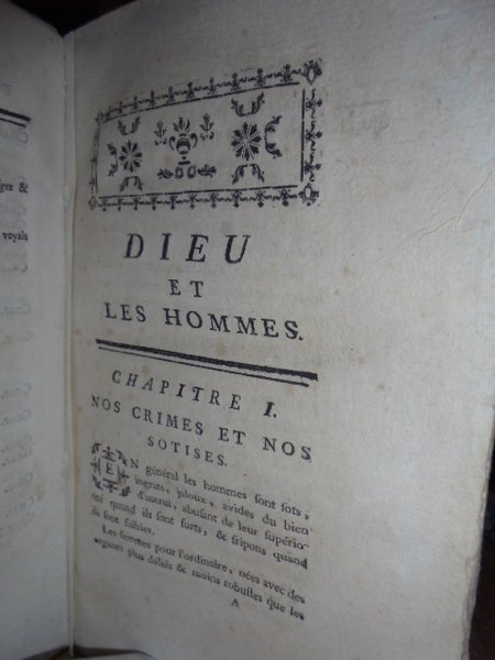 Dieu et les Hommes, Oeuvre théologique; mais raisonnable