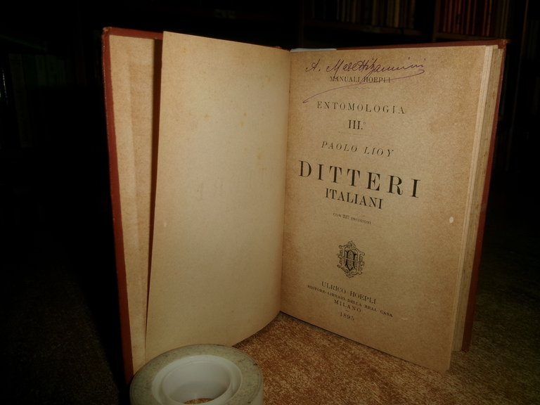 DITTERI ITALIANI. MANUALI HOEPLI.