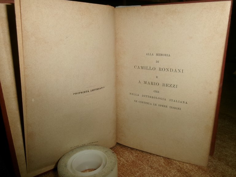 DITTERI ITALIANI. MANUALI HOEPLI.