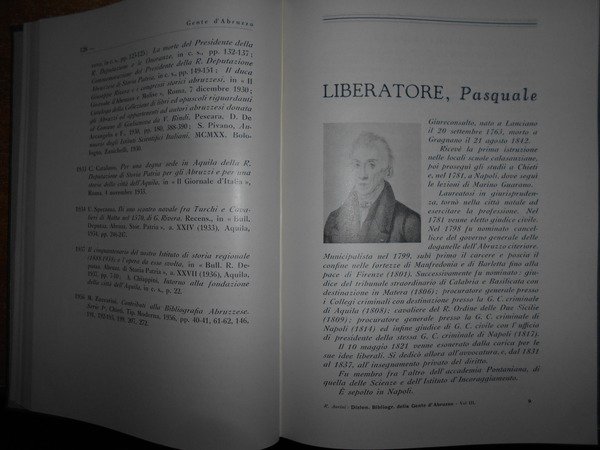 DIZIONARIO BIBLIOGRAFICO della GENTE D' ABRUZZO