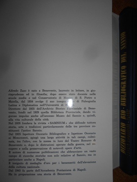 DIZIONARIO BIO-BIBLIOGRAFICO del SANNIO