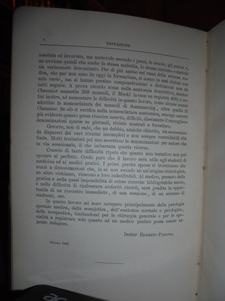 DIZIONARIO di Termini Medici dal Nome dell' Autore