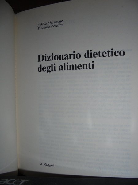 Dizionario dietetico degli alimenti