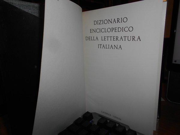 Dizionario enciclopedico della Letteratura Italiana