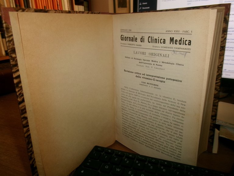 DOMENICO CAMPANACCI. Giornale di Clinica Medica 12 fascicoli legati assieme …