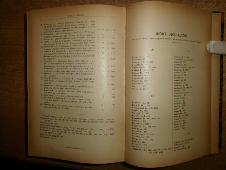 DOMENICO CAMPANACCI. Giornale di Clinica Medica 1943. 18 fascicoli legati …
