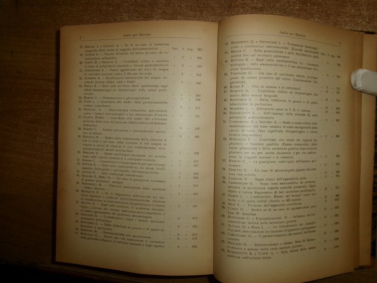 DOMENICO CAMPANACCI. Giornale di Clinica Medica 1943. 18 fascicoli legati …