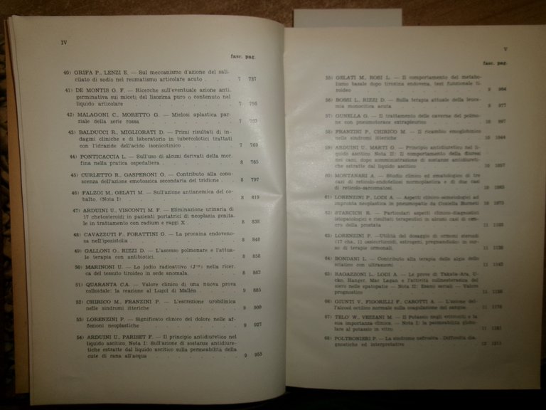 DOMENICO CAMPANACCI. Giornale di Clinica Medica 1952. 12 fascicoli legati …