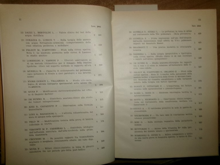 DOMENICO CAMPANACCI. Giornale di Clinica Medica 1952. 12 fascicoli legati …