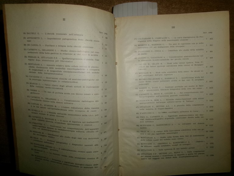 DOMENICO CAMPANACCI. Giornale di Clinica Medica 1953. 12 fascicoli legati …
