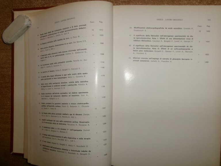 DOMENICO CAMPANACCI. Giornale di Clinica Medica 1964 12 fascicoli legati …