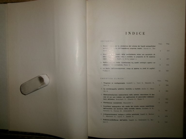 DOMENICO CAMPANACCI Giornale di Clinica Medica 1971. 12 fascicoli legati …