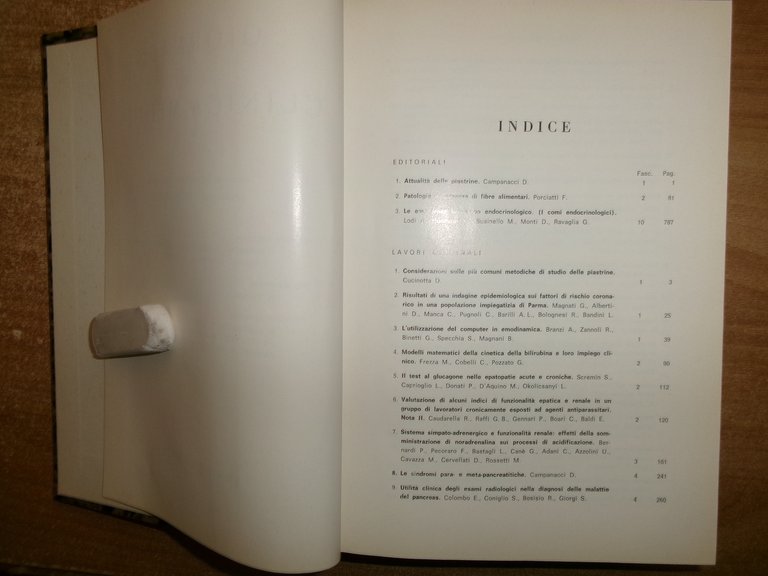 DOMENICO CAMPANACCI Giornale di Clinica Medica 1979. 12 fascicoli legati …