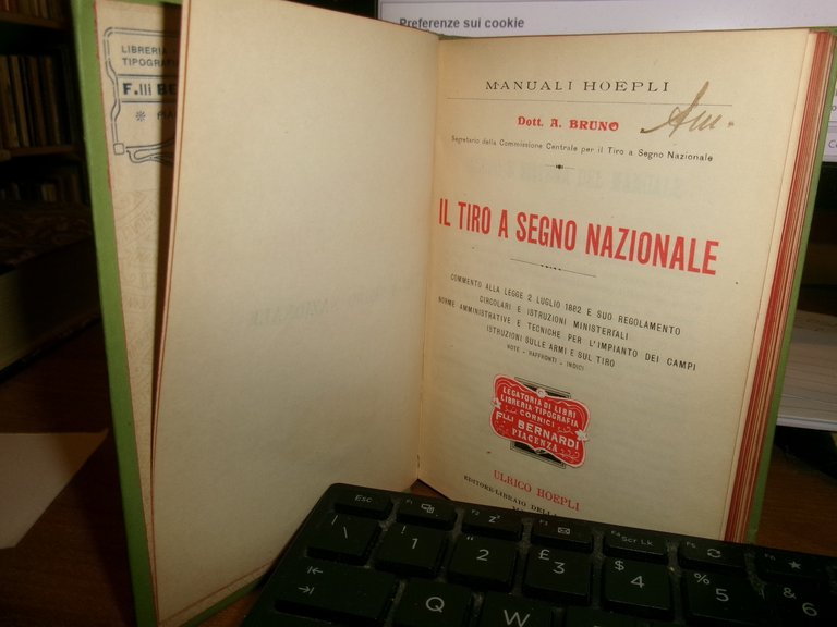 Dott. A. BRUNO. IL TIRO a SEGNO NAZIONALE - Manuali …