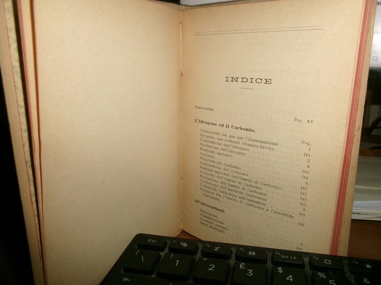 Dott. LUIGI CASTELLANI. L' ACETILENE - Hoepli, 1897