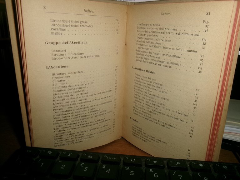 Dott. LUIGI CASTELLANI. L' ACETILENE - Hoepli, 1897