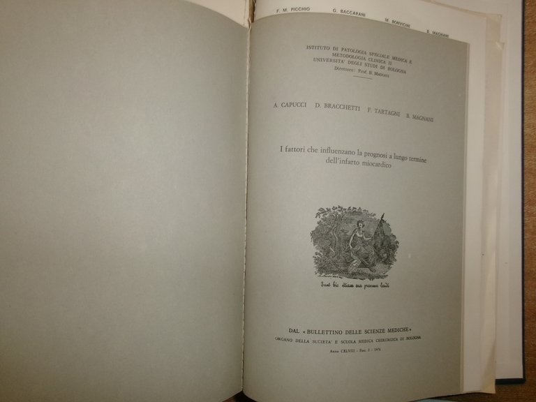 Dott. MAGNANI.AA. VV. Istituto di Cardiologia Pubblicazioni Scientifiche 1974-76
