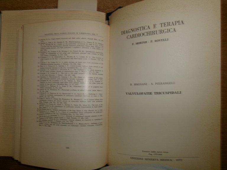 Dott. MAGNANI.AA. VV. Istituto di Cardiologia Pubblicazioni Scientifiche 1974-76