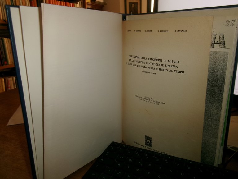 Dott. MAGNANI.AA. VV. Istituto di Cardiologia Pubblicazioni Scientifiche 1977-79