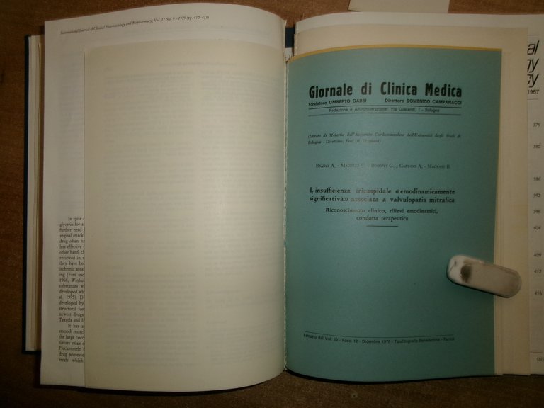 Dott. MAGNANI.AA. VV. Istituto di Cardiologia Pubblicazioni Scientifiche 1977-79