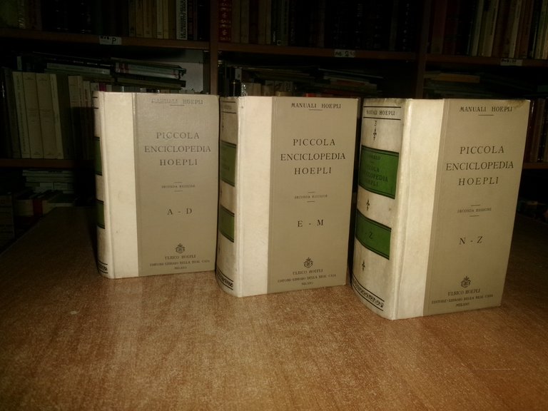 Dott. Prof. G. GAROLLO - Piccola Enciclopedia Hoepli seconda edizione …