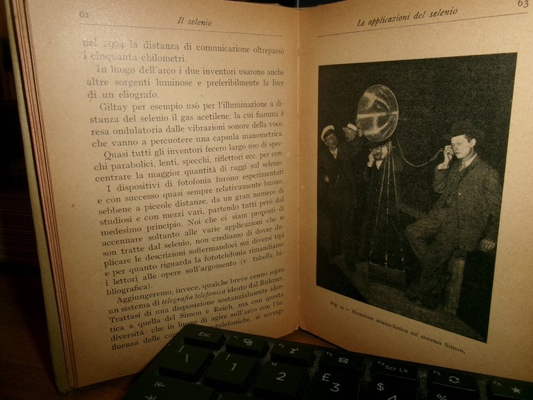 Dott. Umberto Bianchi. IL SELENIO... manuali Hoepli, 1919