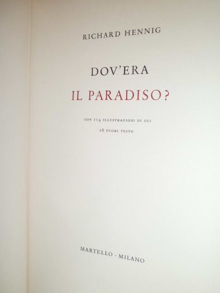 Dov' era Il Paradiso