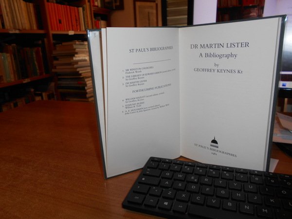 DR MARTIN LISTER a Bibliography