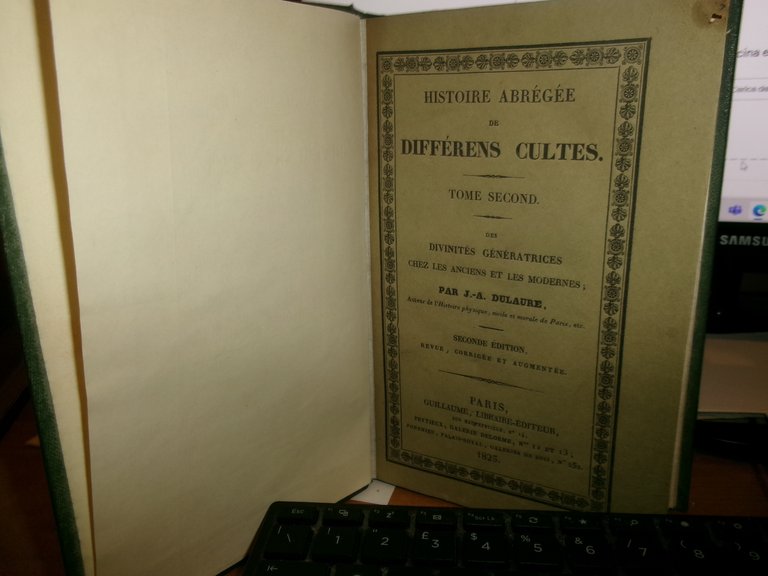 Dulaure, Jacques-Antoine (1755-1835). Histoire Abrégée de Différens Cultes 1825