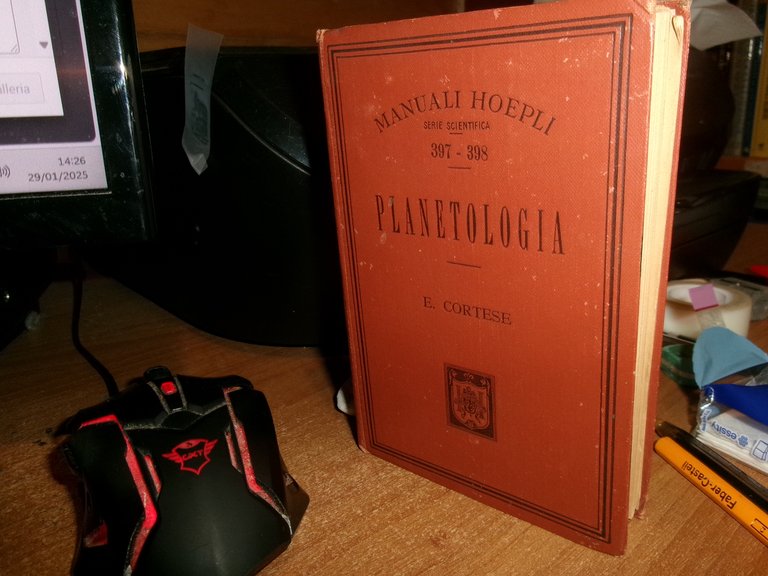 E. CORTESE. PLANETOLOGIA - (Manuali Hoepli) 1913