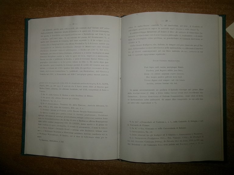 E. PERCOPO I. LUCA GAURICO ultimo degli Astrologi Notizie... RIPRODUZIONE