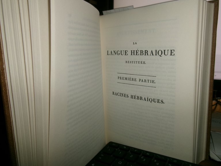 (Ebraica) La langue HÉBRAÏQUE restituée. Fabre-D' Olivet | Immagine Gallery 3