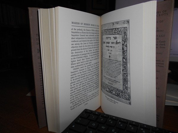 (Ebraismo) The Makers of Hebrew Books in Italy