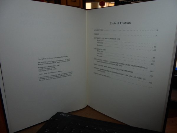 Electricity, Magnetism, and Animal Magnetism a Checklist of printed Sources …