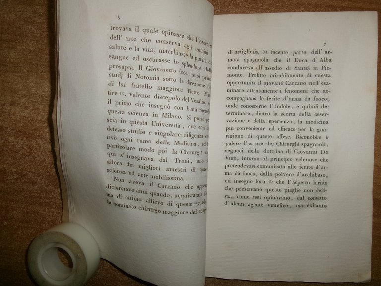 ELOGIO STORICO DI GIAMBATTISTA CARCANO LEONE Antonio Scarpa 1813