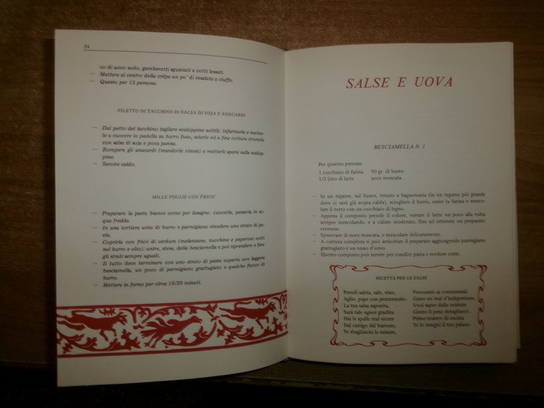 ELVEZIA GORI. Ricette della Cucina ROMAGNOLA BOLOGNESE 1984