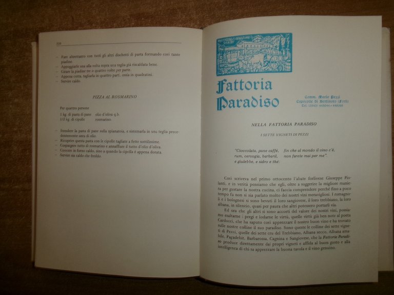 ELVEZIA GORI. Ricette della Cucina ROMAGNOLA BOLOGNESE 1984