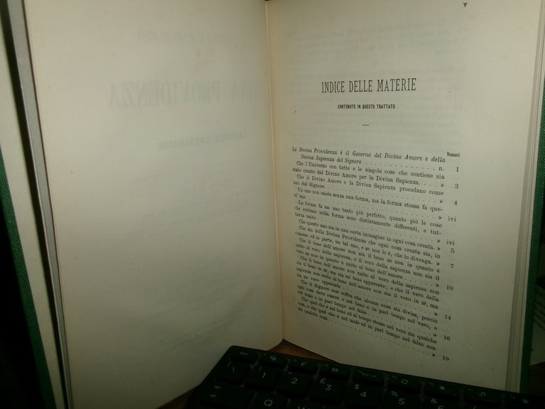EMANUELE SWEDENBORG. La Sapienza Angelica sulla DIVINA PROVIDENZA 1877
