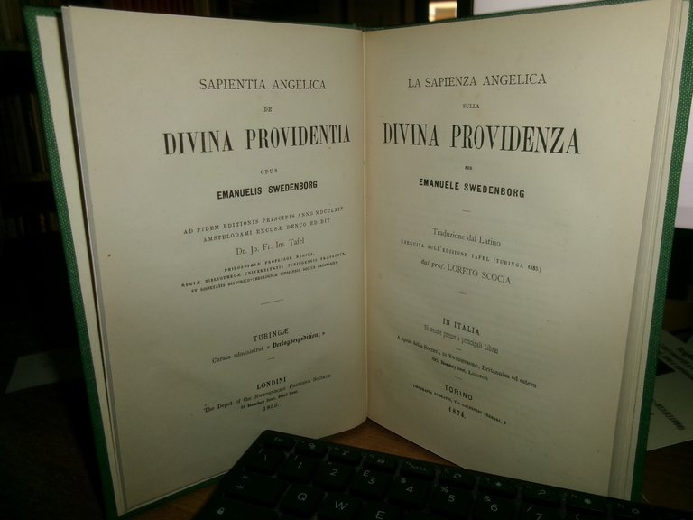 EMANUELE SWEDENBORG. La Sapienza Angelica sulla DIVINA PROVIDENZA 1877