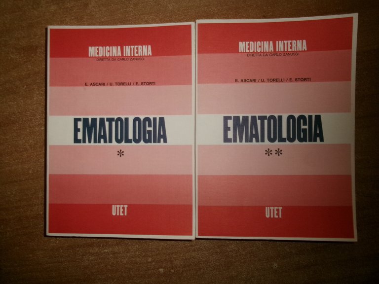 EMATOLOGIA. 2 volumi di Ascari/Torelli/Storti UTET 1992