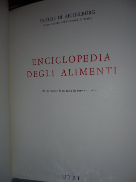 ENCICLOPEDIA degli Alimenti