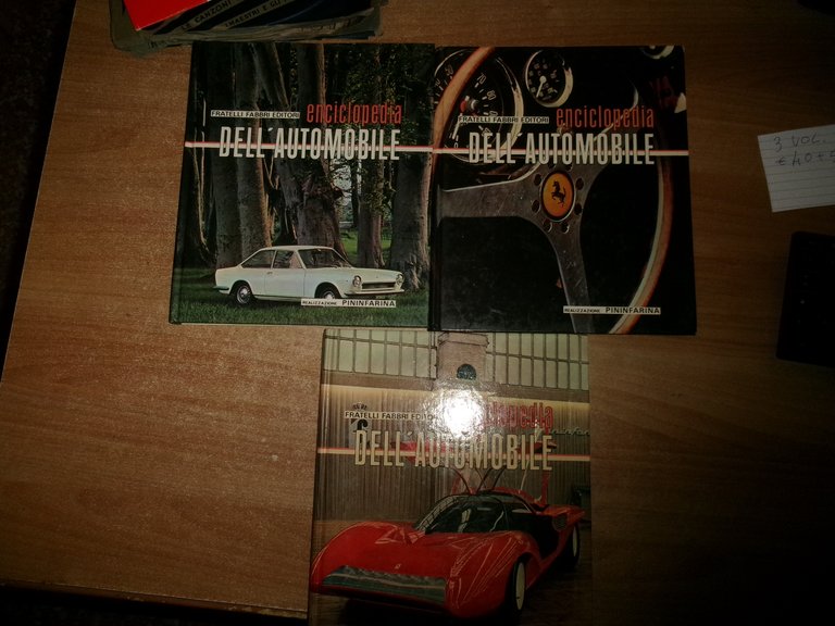 Enciclopedia dell' Automobile. solo 3 volumi Fabbri Editore 1967