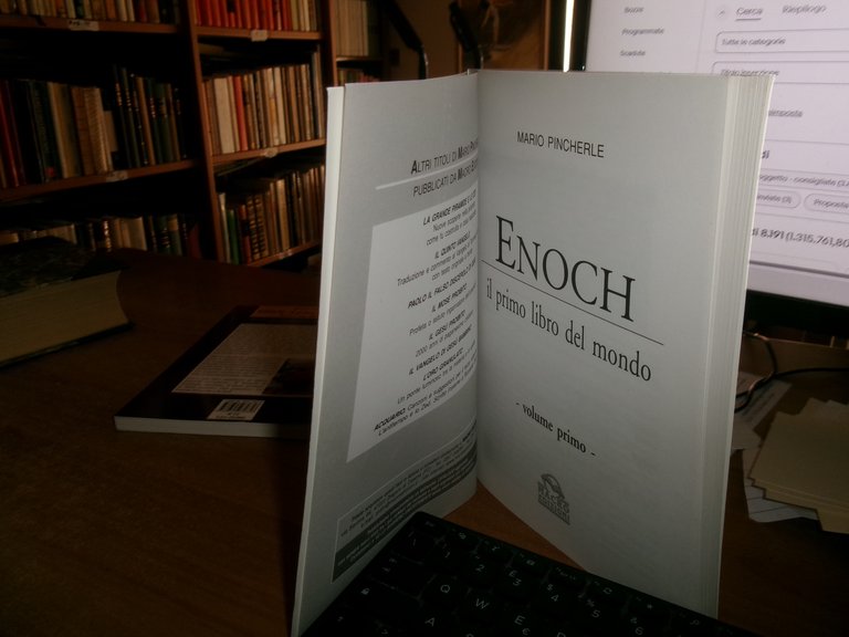 ENOCH il primo libro del mondo 2 volumi. MARIO PINCHERLE …