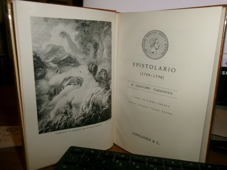 EPISTOLARIO di Giacomo Casanova a cura di Piero Chiara 1969