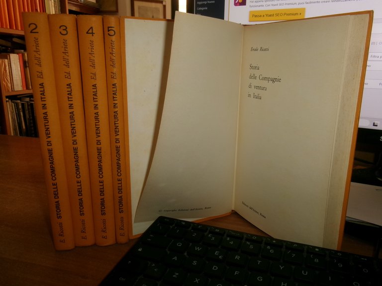 ERCOLE RICOTTI. Storia delle Compagnie di ventura in Italia 1965