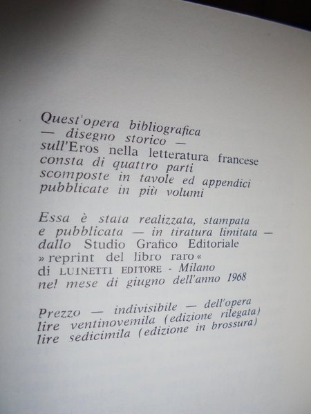 Eros nella letteratura francese. Undicimila verghe. Il XX Secolo.