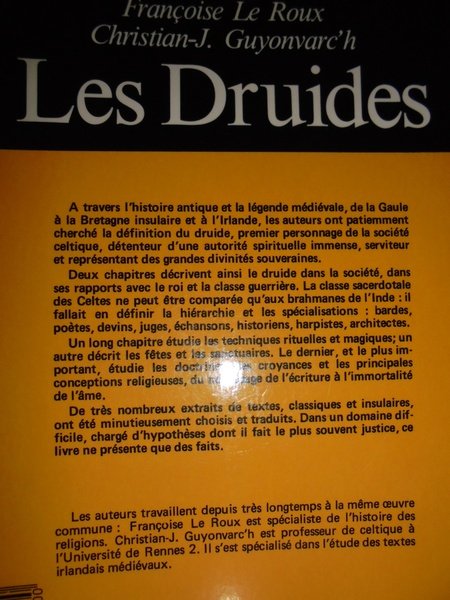 (Esoterismo) De mémorie d' homme: l' histoire. Les Druides