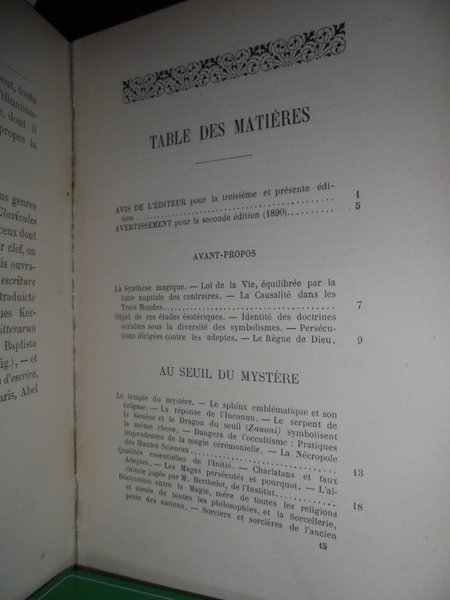 (Esoterismo) ESSAIS de Sciences Maudites. Au Seuil du Mystère.
